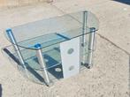 Glazen tv-meubel met 3 verdiepingen, Huis en Inrichting, Ophalen, Zo goed als nieuw