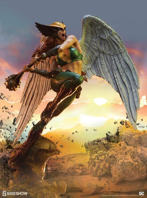 Sideshow Hawkgirl exclu, Collections, Statues & Figurines, Comme neuf, Enlèvement