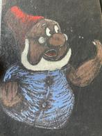 De zeven dwergen geschilderd op linoleum, Antiek en Kunst, Ophalen