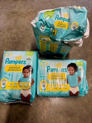 Pampers 55 stuks maat 6 premium protection 13-18kg beschikbaar voor biedingen