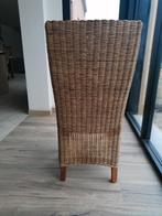 6 rieten stoelen, Huis en Inrichting, Stoelen, Ophalen, Riet of Rotan, Gebruikt, Bruin