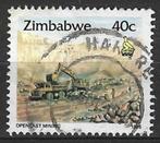 Zimbabwe 1995 - Yvert 320 - Mijnen in openlucht (ST), Timbres & Monnaies, Timbres | Afrique, Affranchi, Zimbabwe, Envoi
