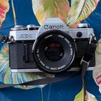 Canon Ae1, Canon FD S.C 50mm f1.8*zo goed als nieuw, Spiegelreflex, Canon, Zo goed als nieuw