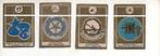 Panini Sportvedettes 1974 / 4 Emblemen, Verzamelen, Verzenden, Gebruikt, Poster, Plaatje of Sticker