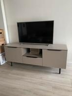 Tv meubel modern beige greige tv kast dressoir laag, Ophalen, Zo goed als nieuw