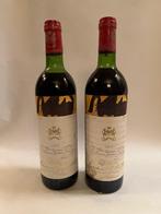 Chateau Mouton Rothschild 1974 2 flessen, Verzamelen, Wijnen, Rode wijn, Frankrijk, Vol, Ophalen of Verzenden