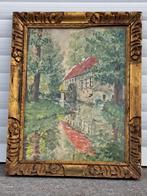 Aquarelle moulin a eau forte signe p de ruyt, Enlèvement ou Envoi