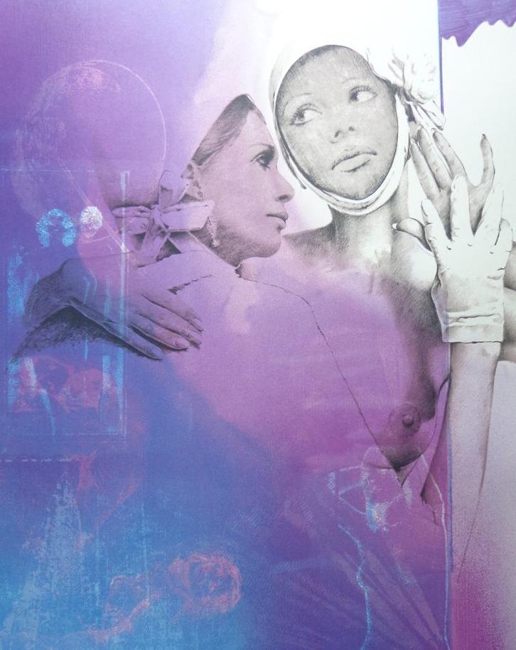 POL MARA / BONJOUR BREL / KLEURLITHO / 76x56cm / SIG / 1975, Antiek en Kunst, Kunst | Litho's en Zeefdrukken, Ophalen of Verzenden