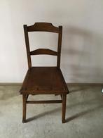 Houten stoel, Huis en Inrichting, Gebruikt, Bruin, Eén, Hout