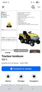 Tracteur tondeuse ( cherche pièces), Jardin & Terrasse, Tondeuses autoportées, Enlèvement