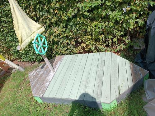 EXIT Aksent houten zandbak-boot, Kinderen en Baby's, Speelgoed | Buiten | Zandbakken, Gebruikt, Ophalen