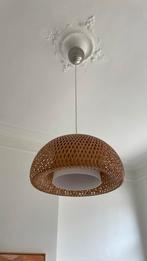 Vintage bamboo hanglamp, Huis en Inrichting, Lampen | Hanglampen, Overige materialen, 50 tot 75 cm, Ophalen of Verzenden, Zo goed als nieuw