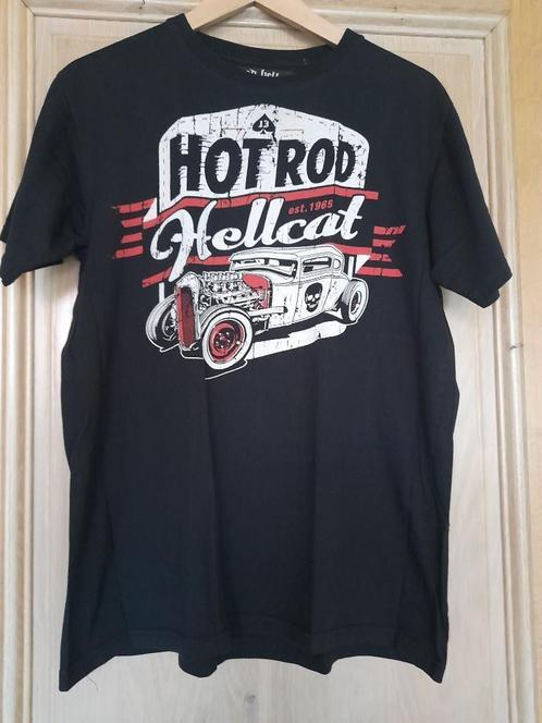 Vintage T-shirt Hotrod Hellcat  - large, Kleding | Heren, T-shirts, Gedragen, Maat 52/54 (L), Zwart, Ophalen of Verzenden