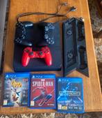 PS 4 slim + 3 controllers + charging station + 3 games, Games en Spelcomputers, Ophalen, Met games, Zo goed als nieuw, 1 TB