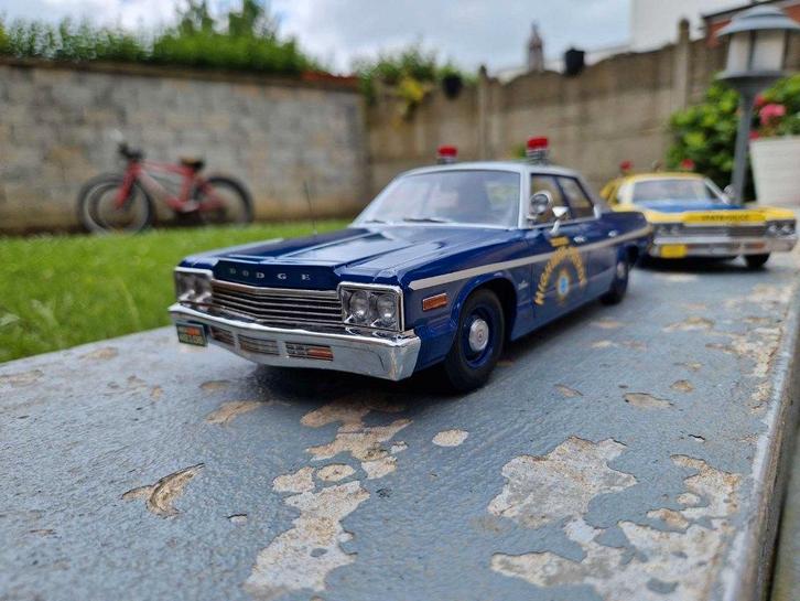DODGE Monaco 1974 Nevada Highway Patrol -1/18 - PRIX : 89€, Hobby & Loisirs créatifs, Voitures miniatures | 1:18, Neuf, Voiture