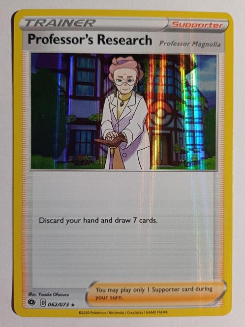 Pokémonkaart Professor's Research Champion's Path 62/73 Holo, Hobby & Loisirs créatifs, Jeux de cartes à collectionner | Pokémon