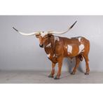 Bull Texas Longhorn beeld – Stier Lengte 288 cm, Verzamelen, Dierenverzamelingen, Ophalen, Nieuw