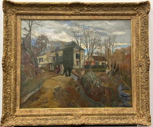 Pierre-Eugène CLAIRIN School van Pont-Aven (groot schilderij, Antiek en Kunst, Kunst | Schilderijen | Modern, Ophalen