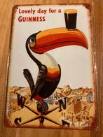 Metalen bord guinness toekan mancave retro 20 x 30 cm, Ophalen of Verzenden, Nieuw
