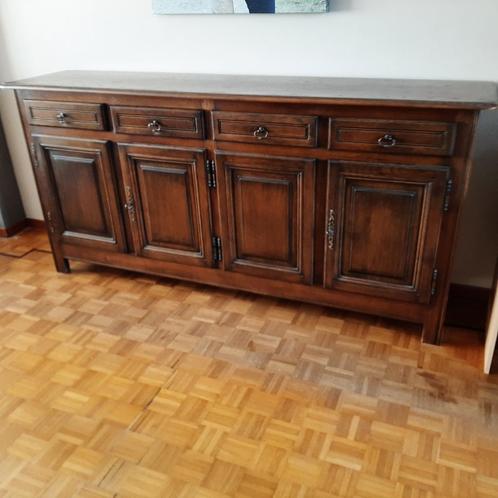 Volledige eetkamer : dressoir - buffetkast - tafel + stoelen, Huis en Inrichting, Complete eetkamers, Gebruikt, Ophalen