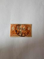 oud Duits postzegelpaar gebruikt 7½ pfennig (1918), Ophalen of Verzenden, Duitse Keizerrijk
