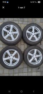 4 banden te koop met velgen R16 205/60, Auto-onderdelen, Banden en Velgen, Ophalen, Gebruikt, Band(en)