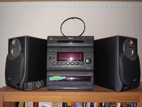 Samsung max-555 stereo, TV, Hi-fi & Vidéo, Chaîne Hi-fi, Utilisé, Deck cassettes ou Lecteur-enregistreur de cassettes, Lecteur CD