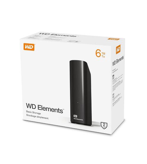 WD Elements Desktop externe harde schijf van 6 TB, Computers en Software, Harde schijven, Nieuw, Desktop, Extern, HDD, USB, Ophalen of Verzenden