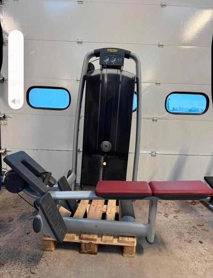 Technogym selection pulley / row / seated row, Sports & Fitness, Équipement de fitness, Utilisé, Autres types, Bras, Jambes, Pectoraux