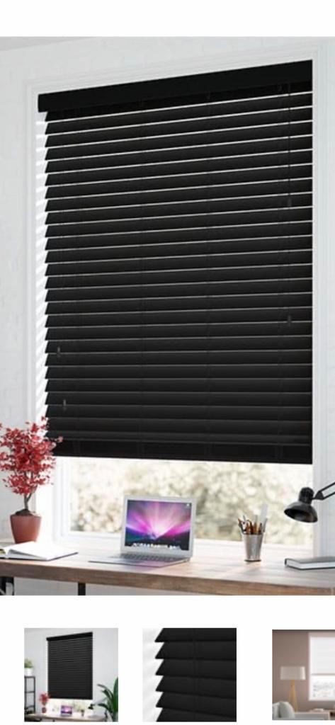 Houten lamellen B140/L200, Huis en Inrichting, Stoffering | Gordijnen en Lamellen, Nieuw, 200 cm of meer, 100 tot 150 cm, Zwart