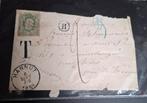 Magnifique enveloppe de 1884 avec oblitération TAXE, Ophalen of Verzenden