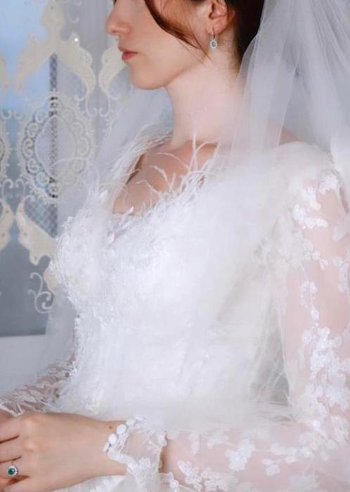 Trouwkleed, Kleding | Dames, Trouwkleding en Trouwaccessoires, Zo goed als nieuw, Wit, Ophalen