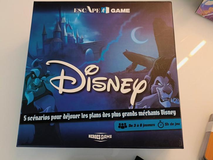 Escape game Disney, Hobby en Vrije tijd, Gezelschapsspellen | Bordspellen, Nieuw, Een of twee spelers, Drie of vier spelers, Vijf spelers of meer