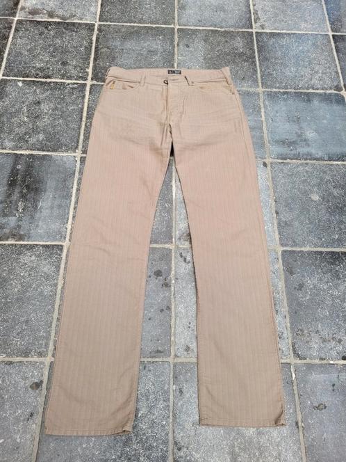 Toffe broek merk Armani Jeans, W34/L36, Kleding | Heren, Broeken en Pantalons, Zo goed als nieuw, Beige, Ophalen of Verzenden