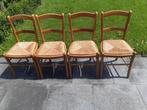 4 chaises, Maison & Meubles, Autres matériaux, Quatre, Brun, Enlèvement