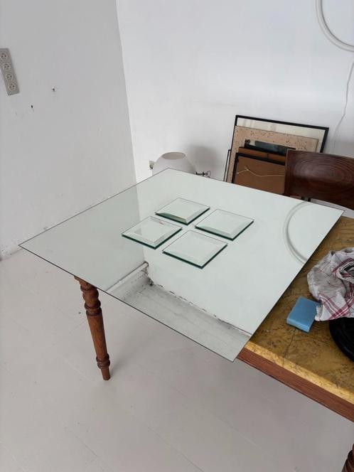 Spiegel Michel Martens voor Mirodan, Antiek en Kunst, Antiek | Spiegels, 50 tot 100 cm, Minder dan 100 cm, Vierkant, Ophalen