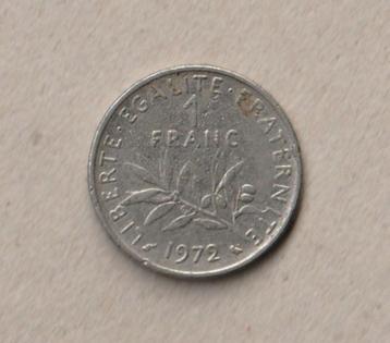 Frankrijk : 1 gebruikte munt : 1 franc : 1972 beschikbaar voor biedingen