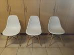 witte design eetkamerstoelen, Huis en Inrichting, Stoelen, Gebruikt, Drie, Wit, Hedendaags