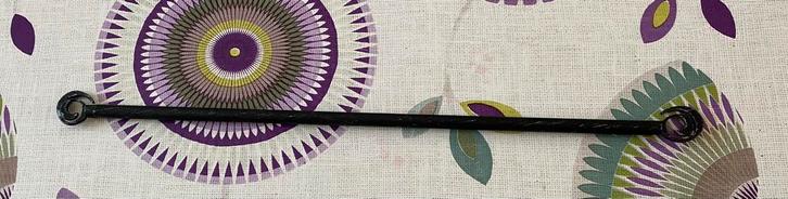 Decoratieve telescopische gordijnroede, Huis en Inrichting, Stoffering | Gordijnen en Lamellen, Zo goed als nieuw, Wit, Ophalen of Verzenden