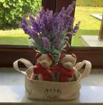 Panier oursons, Collections, Ours & Peluches, Enlèvement, Comme neuf, Ours en tissus