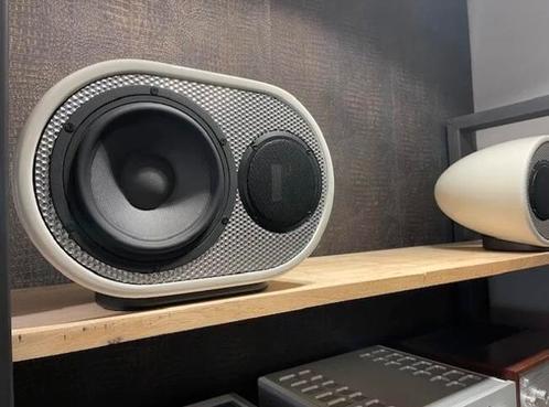 Vaessen ORB Ribbon Reference Monitor Wit (Set van 2), Audio, Tv en Foto, Luidsprekerboxen, Zo goed als nieuw, Front, Rear of Stereo speakers