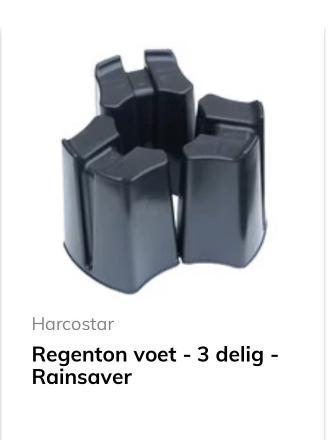 Regenton voet - 3 delig - Rainsaver, Tuin en Terras, Regentonnen, Nieuw, Kunststof, 75 tot 150 liter, Ophalen of Verzenden