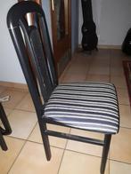 6 zwarte eenvoudige stoelen, Ophalen, Gebruikt, Zwart, Vijf, Zes of meer stoelen