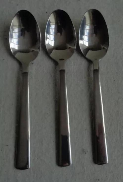 Sola Wendy 3x theelepel 11,8cm ronde bak lepel verzilverd, Huis en Inrichting, Keuken | Bestek, Zo goed als nieuw, Verzenden