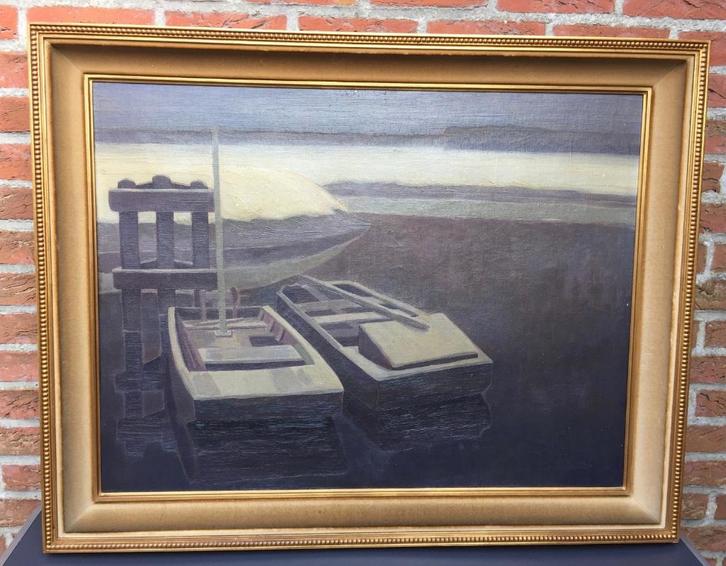Schilderij, Raymond Van De Waele 1ste kwart 20°eeuw, Antiek en Kunst, Kunst | Schilderijen | Klassiek, Ophalen of Verzenden