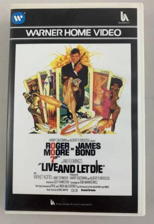 James Bond Live And Let Die 1973 VHS Video Tape 1982 PAL Mov, Cd's en Dvd's, VHS | Film, Zo goed als nieuw, Verzenden