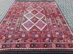 Groot Afghaans handgeknoopt modern kelim tapijt-345 x 245 cm, Huis en Inrichting, Stoffering | Tapijten en Vloerkleden, 200 cm of meer