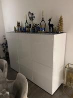 Witte hoogglans wandkast van Karat, Comme neuf, 100 à 150 cm, Enlèvement, 100 à 150 cm
