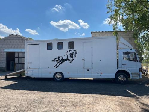 Mercedes paardenvrachtwagen 5-paards, Dieren en Toebehoren, Paarden en Pony's | Trailers en Aanhangwagens, Gebruikt, Overige typen