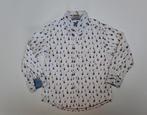 Mt 104 Wit hemd met blauw rode gitaren, Kinderen en Baby's, Kinderkleding | Maat 104, C&A, Overhemd of Blouse, Ophalen of Verzenden